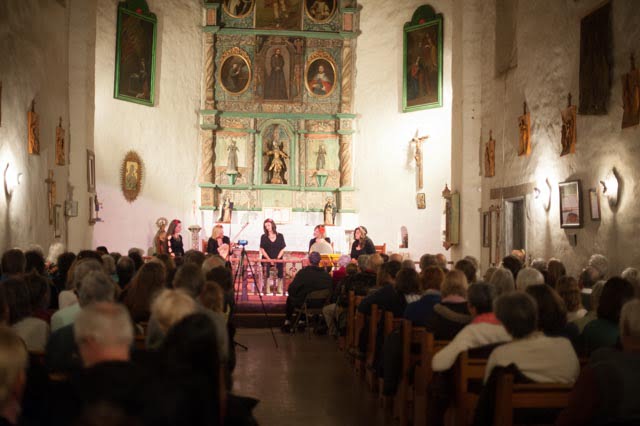 Rumelia Collective performing at the San Miguel Chapel in Santa Fe, New Mexico