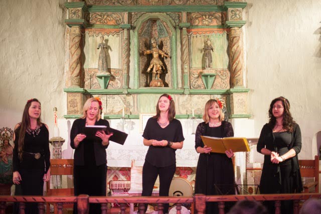 Rumelia Collective performing at the San Miguel Chapel in Santa Fe, New Mexico